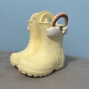 CROCS Toddler Rainbow Rain Boots